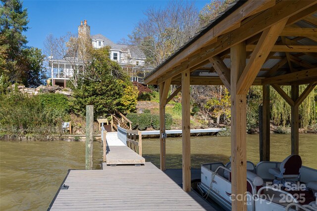 4950 Canterbury Pl, Morganton, NC 28655 - view of dock with a water view