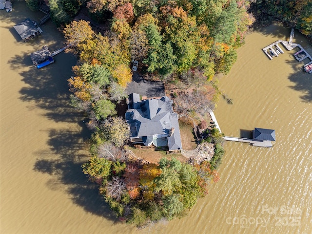 4950 Canterbury Pl, Morganton, NC 28655 - aerial view featuring a water view