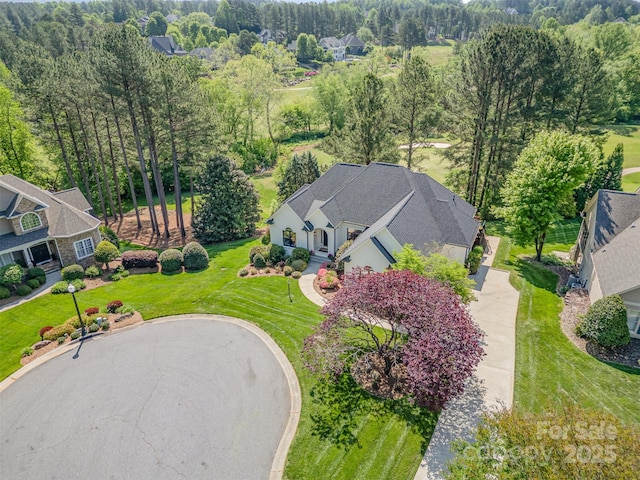 birds eye view of property featuring a residential view