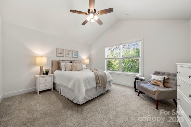 3205 Morning Dr, Charlotte, NC 28208 - bedroom featuring baseboards, carpet flooring, and lofted ceiling