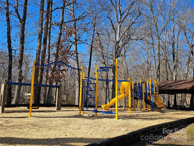 view of community jungle gym