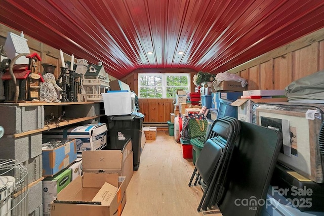 view of storage room