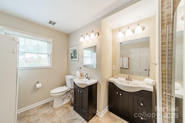 5522 Sharon Rd, Charlotte, NC 28210 - bathroom featuring two vanities and a shower