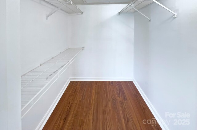 6510 Clavell Ln Unit B, Charlotte, NC 28210 - spacious closet with attic access and wood finished floors