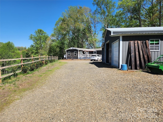 view of road featuring driveway