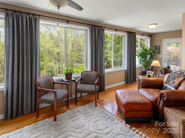 view of sunroom