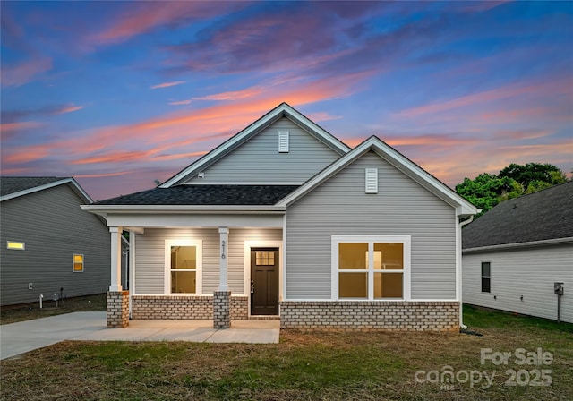 1619 Martin Ave, Gastonia, NC 28052 - view of front of home with a porch and brick siding