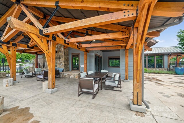 528 Rock Skip Way, Fort Mill, SC 29708 - view of patio with a gazebo and outdoor dining area