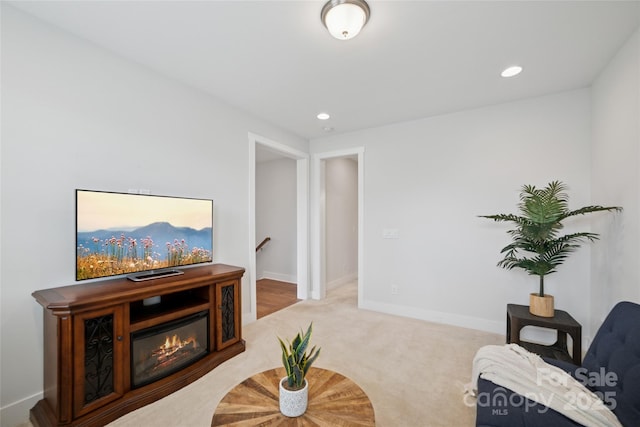 528 Rock Skip Way, Fort Mill, SC 29708 - living room featuring recessed lighting and carpet floors