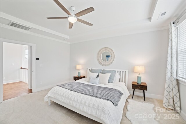 528 Rock Skip Way, Fort Mill, SC 29708 - bedroom with a raised ceiling, multiple windows, and carpet floors