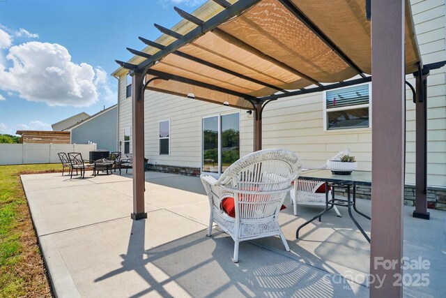 4321 Hornyak Dr, Monroe, NC 28110 - view of patio featuring a pergola