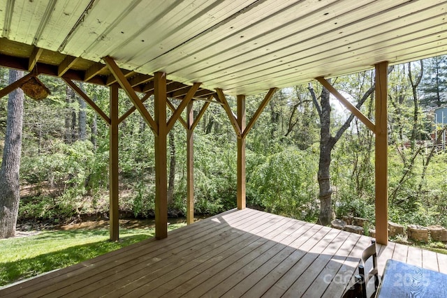 view of deck