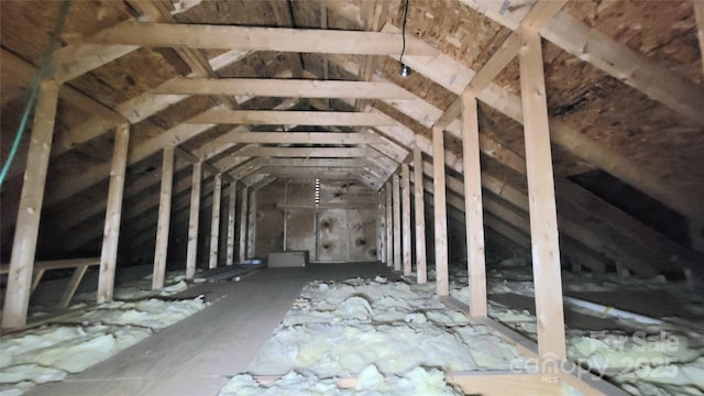 view of attic