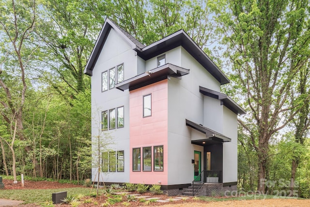 1847 Vinton St, Charlotte, NC 28216 - exterior space with stucco siding