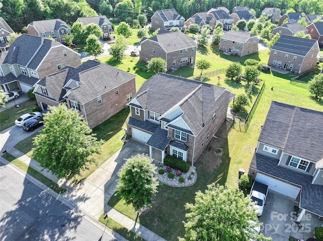 birds eye view of property featuring a residential view