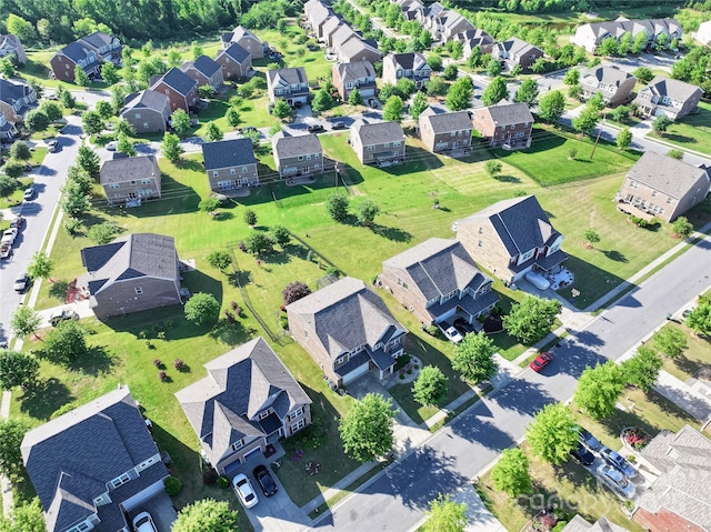 bird's eye view with a residential view