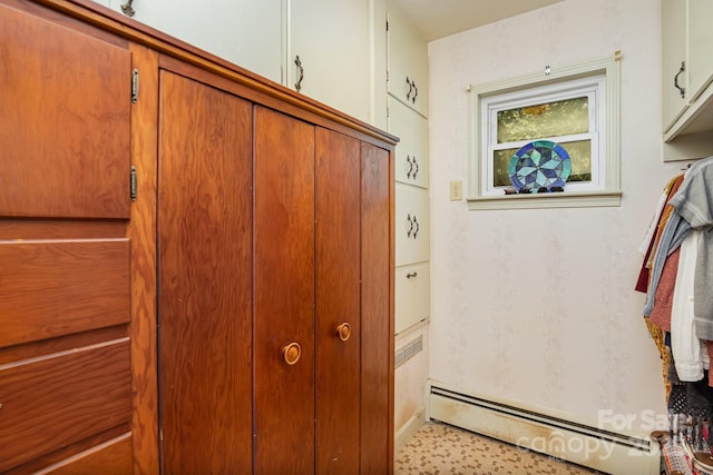 room details with a baseboard radiator