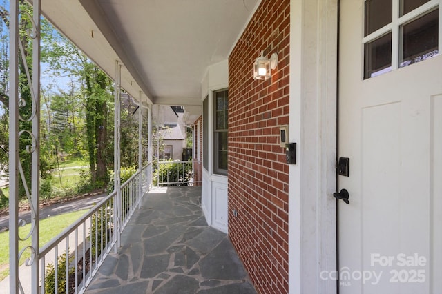 view of patio / terrace with a porch