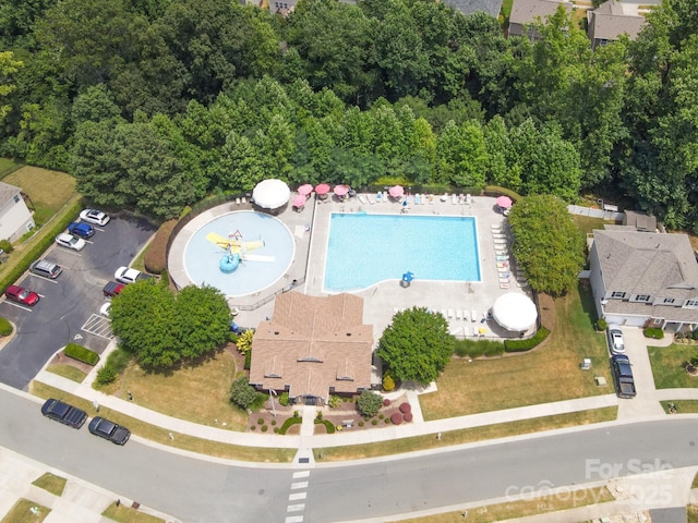 233 E Waterlynn Rd Unit B, Mooresville, NC 28117 - bird's eye view of a pool