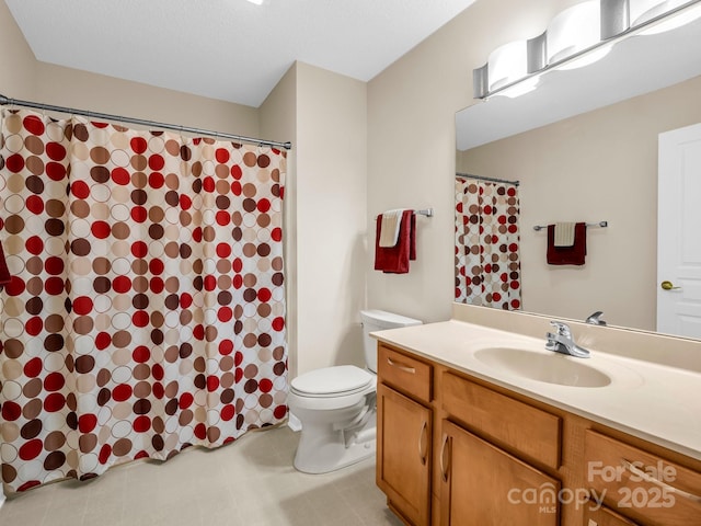 5802 Wood Duck Way, Hendersonville, NC 28792 - full bathroom featuring vanity, toilet, and curtained shower