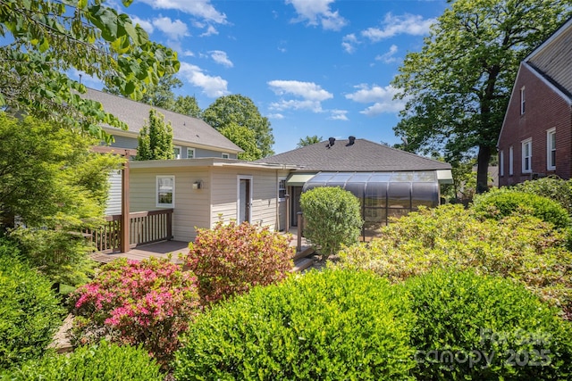2125 Chatham Ave, Charlotte, NC 28205 - back of house with an exterior structure and a deck
