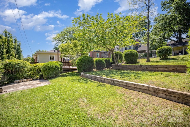2125 Chatham Ave, Charlotte, NC 28205 - view of yard with a deck