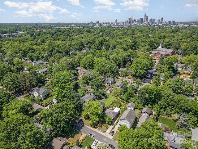 2125 Chatham Ave, Charlotte, NC 28205 - bird's eye view with a city view