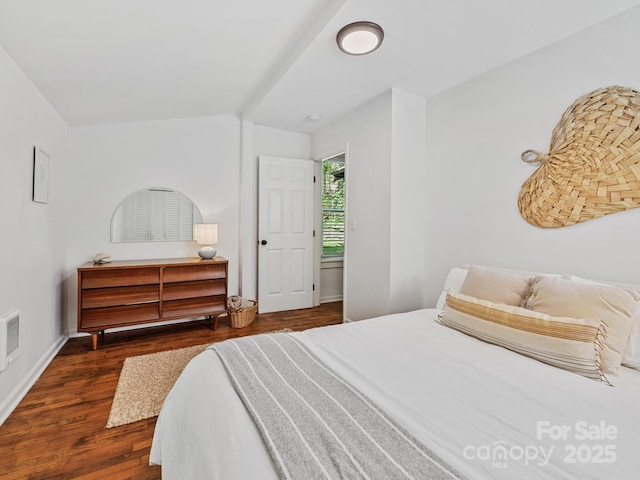 24 Iroquois St, Black Mountain, NC 28711 - bedroom with dark wood-style flooring and baseboards