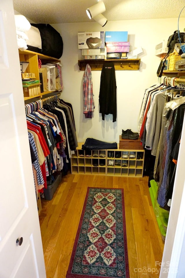 854 Silver Fox Dr, Concord, NC 28025 - walk in closet with wood finished floors