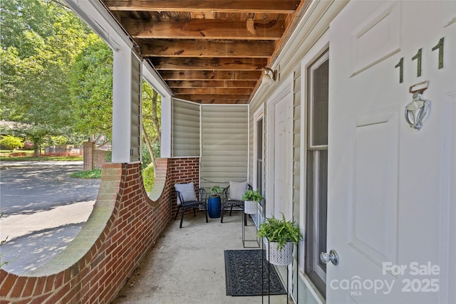 view of patio / terrace featuring a porch