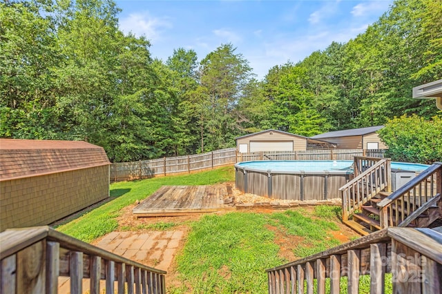 1005 Caldon Dr, Stanley, NC 28164 - fenced backyard with a shed and a deck