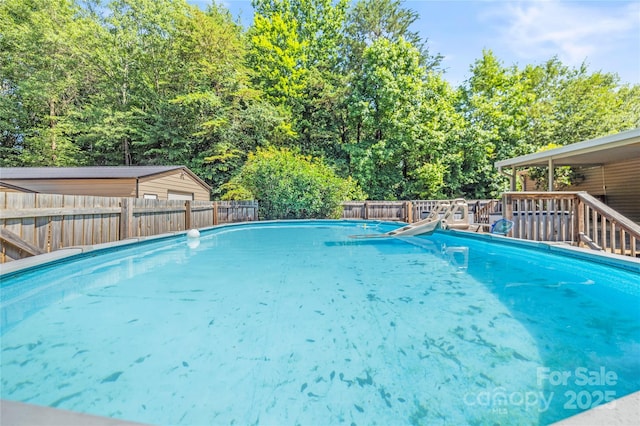 1005 Caldon Dr, Stanley, NC 28164 - view of pool featuring a fenced backyard