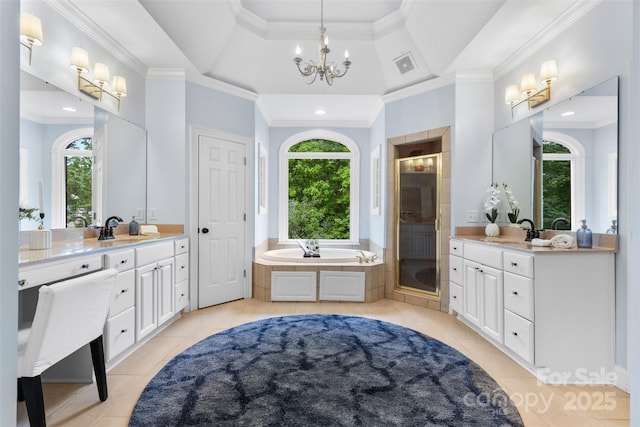 full bathroom featuring a sink and a healthy amount of sunlight