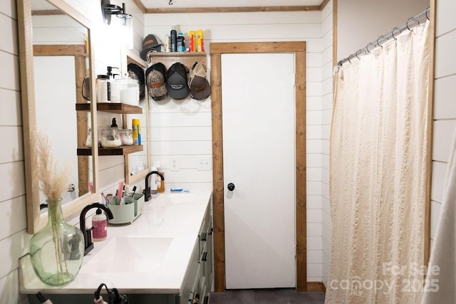 bathroom featuring vanity