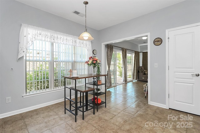 18020 Owl Ct, Indian Land, SC 29707 - dining area with baseboards and visible vents