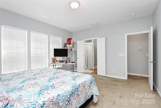 18020 Owl Ct, Indian Land, SC 29707 - bedroom with baseboards and light carpet