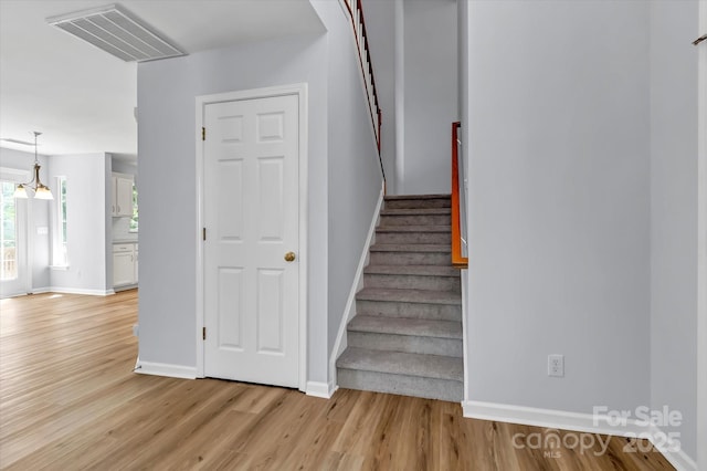 1218 Faversham Ln, Rock Hill, SC 29730 - staircase with wood finished floors and baseboards