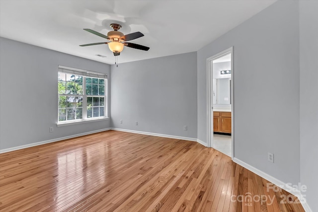 1218 Faversham Ln, Rock Hill, SC 29730 - unfurnished room with light wood-type flooring and ceiling fan