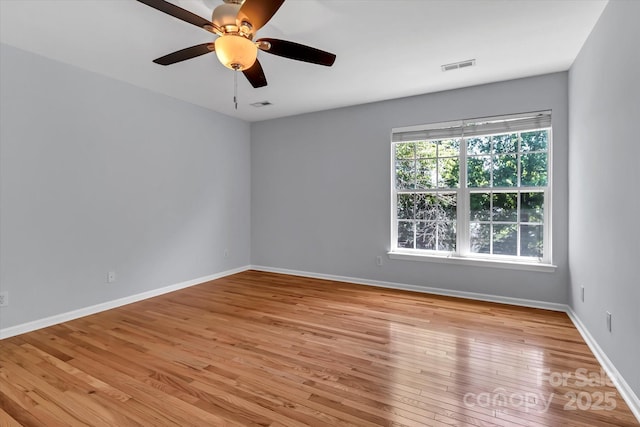 1218 Faversham Ln, Rock Hill, SC 29730 - spare room with light wood-type flooring and a ceiling fan