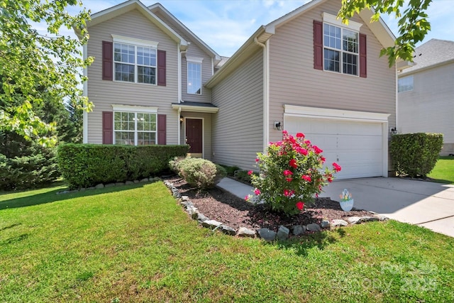 1218 Faversham Ln, Rock Hill, SC 29730 - traditional-style home with an attached garage, concrete driveway, and a front lawn