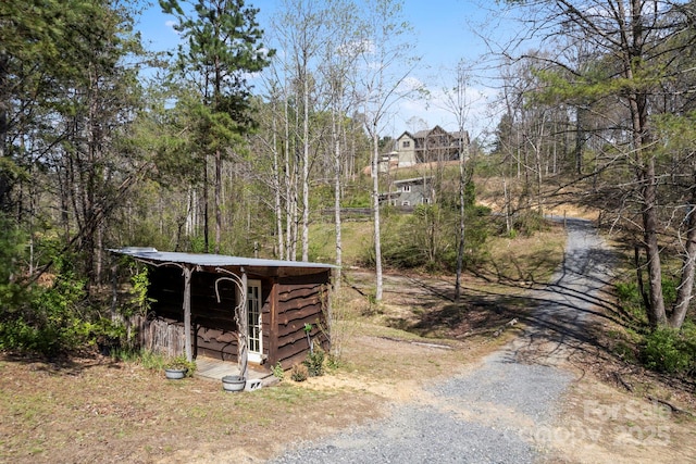 view of road