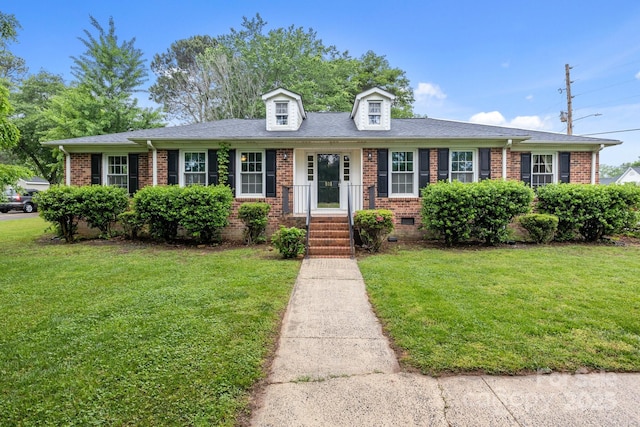 101 Wynnchester Rd, Gastonia, NC 28056 - view of front of property featuring crawl space, a front lawn, and brick siding