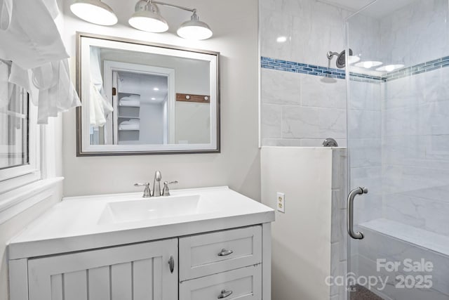 101 Wynnchester Rd, Gastonia, NC 28056 - bathroom with vanity and a stall shower