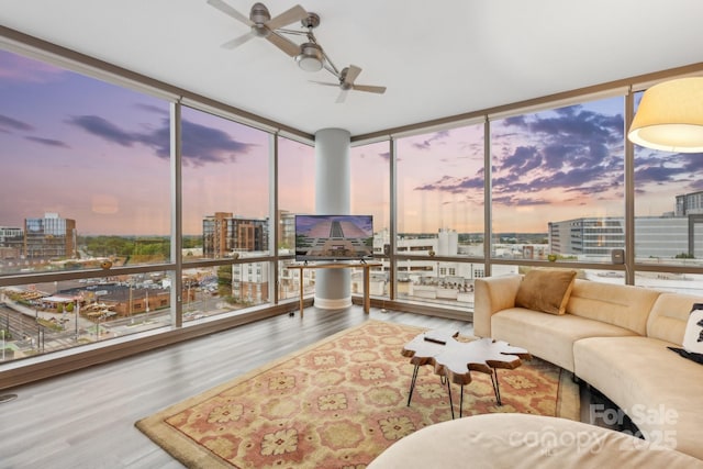 315 Arlington Ave Unit 1104, Charlotte, NC 28203 - sunroom / solarium with a wealth of natural light and a city view