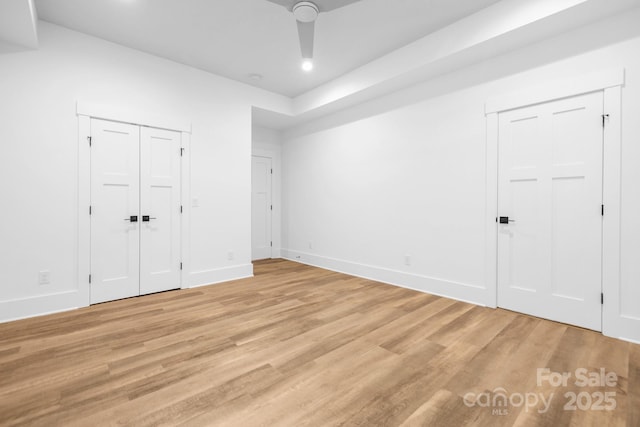 632 Dorothy Dr, Charlotte, NC 28203 - unfurnished bedroom featuring light wood-type flooring and baseboards