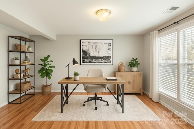 8177 Millwright Ln, Charlotte, NC 28277 - office space featuring light wood-style flooring, baseboards, and visible vents