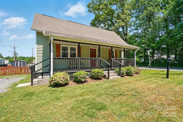 139 5th St, Huntersville, NC 28078 - view of front of home with a porch and a shingled roof