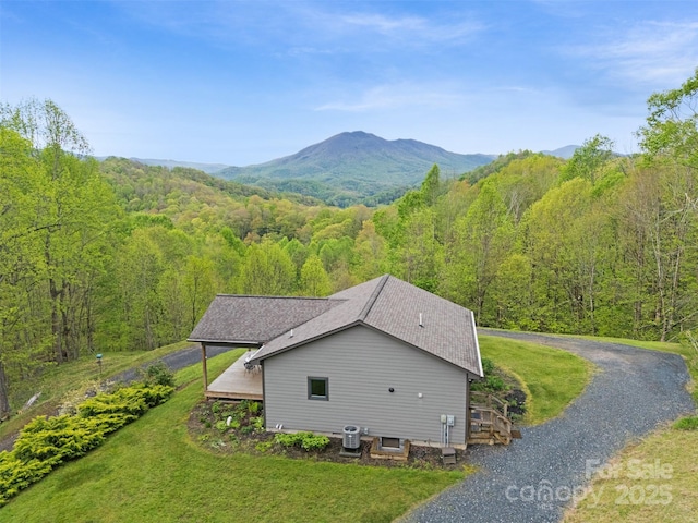 630 Graybeal Holw, Creston, NC 28615 - view from above of property with a forest and mountains