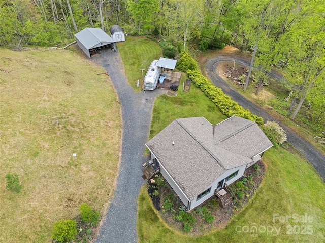 630 Graybeal Holw, Creston, NC 28615 - aerial view of property and surrounding area featuring a forest