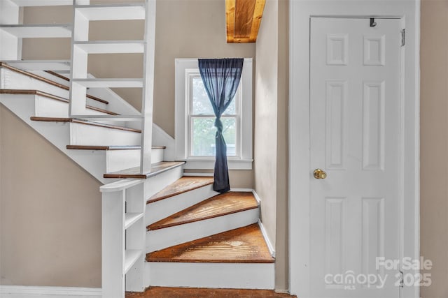 view of stairway